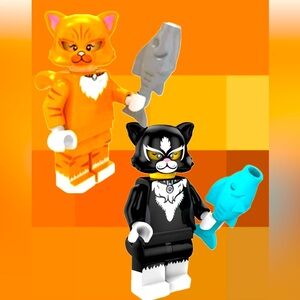 Cat Costume Girl & Tabby Cat Costume